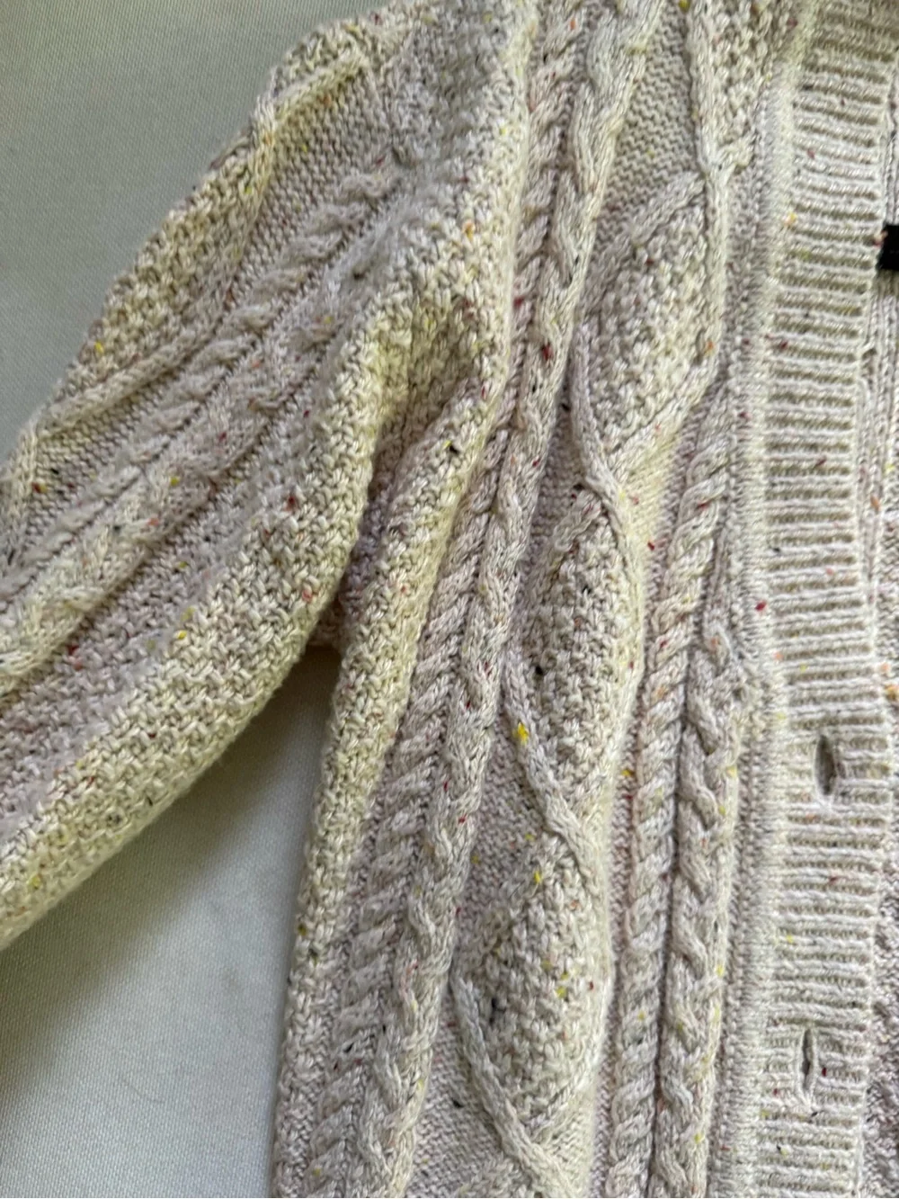 NWOT LOFT Cable-Knit Open Cardigan Sweater